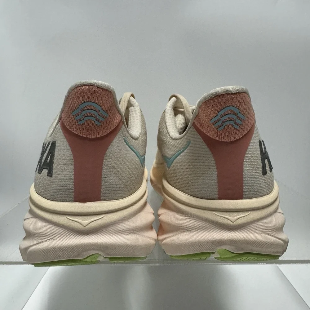 Hoka Clifton 9 Cream Vanilla Astral Running Shoes 1127896 VLS Women's Size 10.5